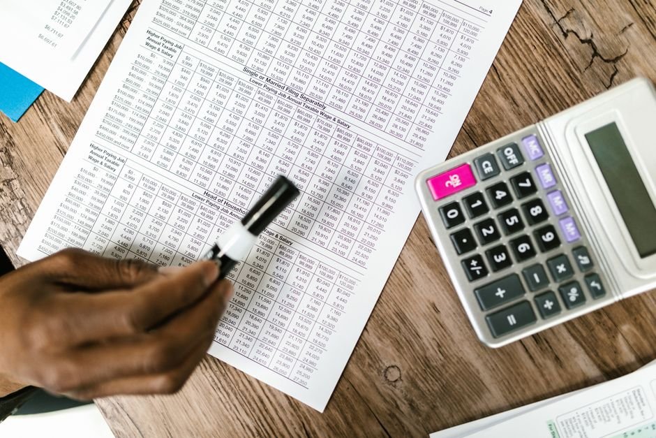 Working through figures on a spreadsheet